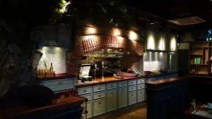 80평 비스트로 '도다모' 브릭아치 오픈키친 인테리어